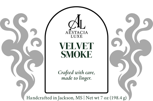 Velvet Smoke – 7 oz Handcrafted Candle