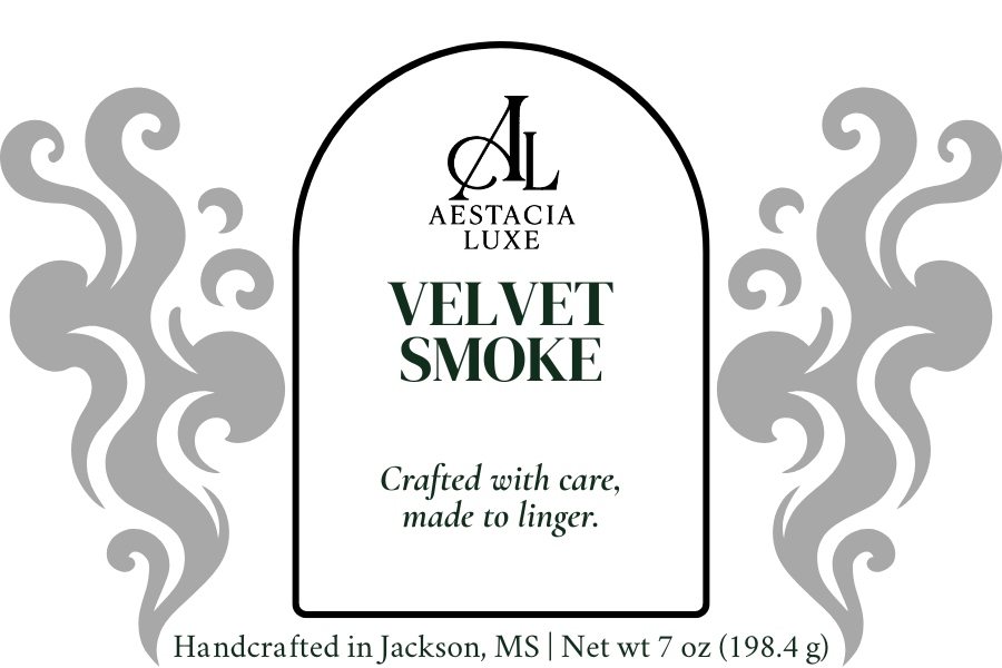 Velvet Smoke – 7 oz Handcrafted Candle