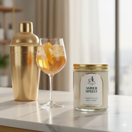 Amber Spritz – 7 oz Handcrafted Candle