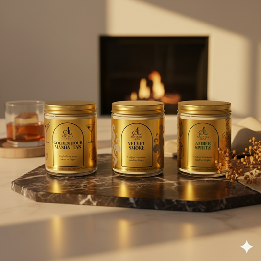 The Slow Pour: An Autumn Reverie – 3-Candle Collection